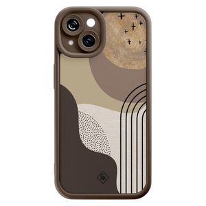 iPhone 13 siliconen case - Abstract almond shapes