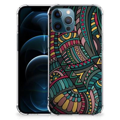 iPhone 12 | 12 Pro Doorzichtige Silicone Hoesje Aztec iPhone 12 | 12 Pro Doorzichtige Silicone Hoesje Aztec