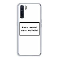 Alone: Oppo A91 Transparant Hoesje