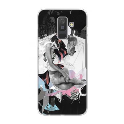 Camouflage de sommeil: Samsung Galaxy A6 Plus (2018) Transparant Hoesje