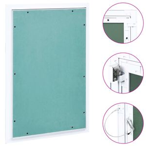 VidaXL Toegangspaneel met aluminium frame en gipsplaat 300x600 mm