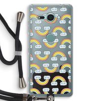 Regenboog: Sony Xperia XZ2 Compact Transparant Hoesje met koord