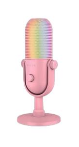 Razer Seiren V3 Chroma Roze PC-microfoon