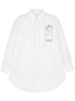 MM6 Maison Margiela chemise en coton à pois - Blanc