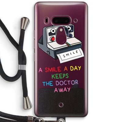 Smile: HTC U12+ Transparant Hoesje met koord