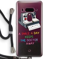 Smile: HTC U12+ Transparant Hoesje met koord