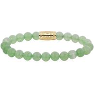 Rebel & Rose Danny Vera Coke Bottle Green With Gold PMD Logo Bracelet - 8mm-L Rebel & Rose Danny Vera Coke Bottle Green With Gold PMD Logo Bracelet - 8mm-L