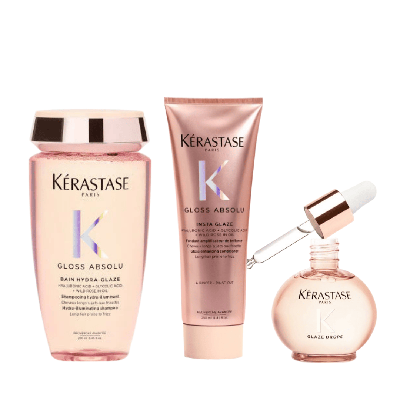 Kérastase Gloss Absolu Shampoo + Conditioner + Haarolie Set
