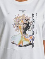 MJ Gonzales / jurk Ladies Medusa X Organic Oversized Slit Tee in wit - thumbnail