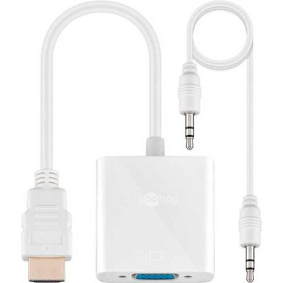 goobay HDMI > VGA-adapter, + 3,5 mm stereo