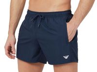 Armani Zwemshort kort model met logo blauw
