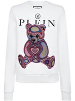 Philipp Plein sweat en coton mélangé à logo imprimé - Blanc - thumbnail