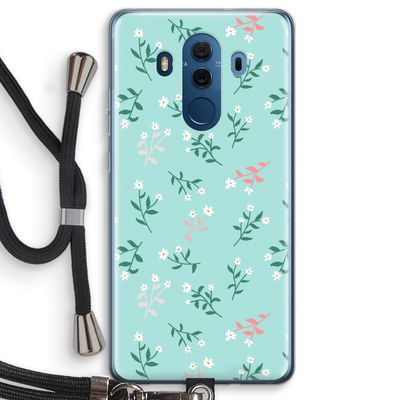 Small white flowers: Huawei Mate 10 Pro Transparant Hoesje met koord