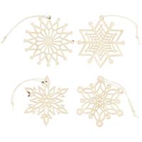 Creativ Company Ornamenten, d 7 cm, dikte 0,3 cm, 8 stuk/ 1 doos