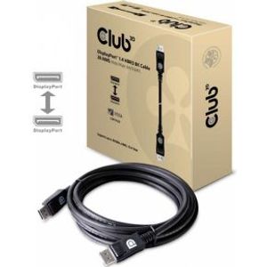 CLUB3D DisplayPort 1.4 HBR3 8K Kabel Male/Male 3 meter