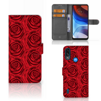 Motorola Moto E7i Power | E7 Power Hoesje Red Roses - thumbnail