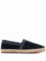 Eleventy espadrilles à bords en daim - Bleu