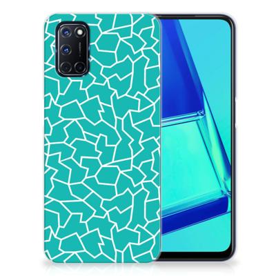 OPPO A52 | A72 | Hoesje maken | Cracks Blue