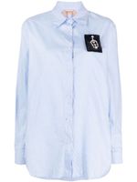 Nº21 chemise à patch orné de cristaux - Bleu