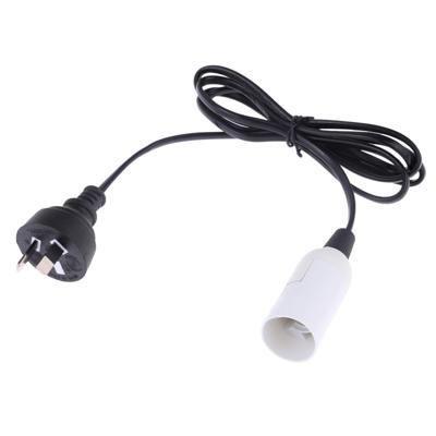 E14 Wire Cap lamp houder kroonluchter stopcontact met 1 2 m verlengkabel AU plug (wit)