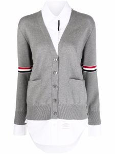 Thom Browne cardigan à col v - Gris