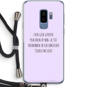 Tequila: Samsung Galaxy S9 Plus Transparant Hoesje met koord