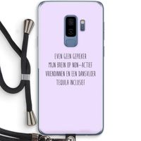 Tequila: Samsung Galaxy S9 Plus Transparant Hoesje met koord