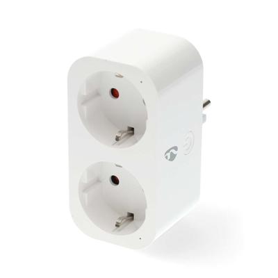 Nedis SmartLife Slimme Stekker | Wi-Fi | IP21 | Energiemeter | 3680 W | Type F (CEE 7/7) | 0 - 55 °C | Android™ / IOS | Wit | 1 Stuks - WIFIP141FWT