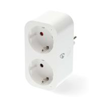 Nedis SmartLife Slimme Stekker | Wi-Fi | IP21 | Energiemeter | 3680 W | Type F (CEE 7/7) | 0 - 55 °C | Android™ / IOS | Wit | 1 Stuks - WIFIP141FWT - thumbnail