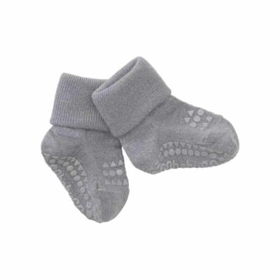 GoBabyGo antislip sokjes wol grey melange-1-2 jaar