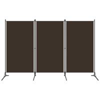 Kamerscherm met 3 panelen 260x180 cm bruin - thumbnail