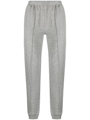 Corneliani pantalon de jogging droit à taille élastique - Gris