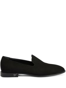 Giuseppe Zanotti mocassins Gatien en daim - Noir