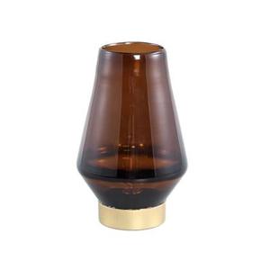 PTMD Akahi Brown glass LED lamp taps round