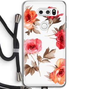 Roosjes: LG V30 Transparant Hoesje met koord