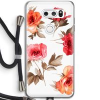 Roosjes: LG V30 Transparant Hoesje met koord