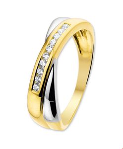 TFT Ring Zirkonia Bicolor Goud