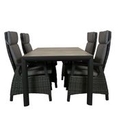 Qopps tuintafel kings 180 met 4 verstelbare Darwin tuinstoel - thumbnail