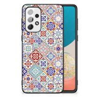 Samsung Galaxy A73 Marmeren Print Telefoonhoesje Tiles Color