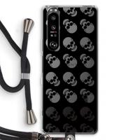 Musketon Skulls: Sony Xperia 1 III Transparant Hoesje met koord - thumbnail