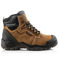 BuckBootz Werkschoen BSH009 Hoog S3 + KN | Bruin BSH009BR | Maat 45 - 00.176.033.45
