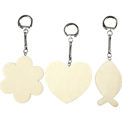 Creativ Company Sleutelhanger, afm 6-7 cm, dikte 3 mm, 12 stuk/ 1 doos
