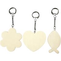 Creativ Company Sleutelhanger, afm 6-7 cm, dikte 3 mm, 12 stuk/ 1 doos