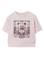 Burberry Kids t-shirt Thomas Bear en coton - Rose - thumbnail