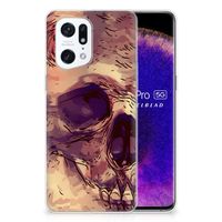 Silicone Back Case OPPO Find X5 Pro Skullhead - thumbnail