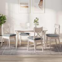 VidaXL Zitkussens 4 pcs lichtgrijs 40 x 40 x 6 cm stof