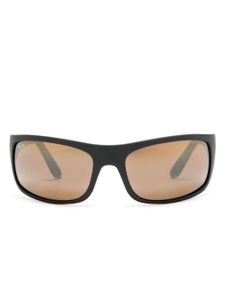 Maui Jim lunettes de soleil Peahi à monture rectangulaire - Noir