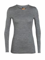 Icebreaker Merino 200 Oasis LS Crewe Thermoshirt Dames Gritstone Hthr-013 XL