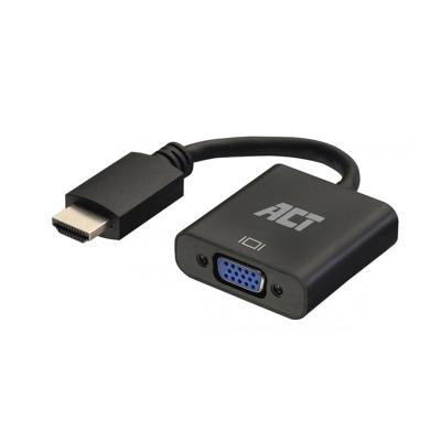 ACT 0,15 m, hdmi-a male naar vga female adapter, met audio