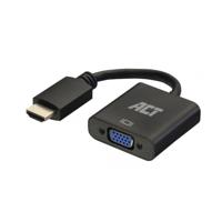 ACT 0,15 m, hdmi-a male naar vga female adapter, met audio